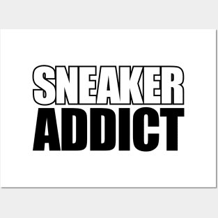 Sneaker Addict Outline BLK Posters and Art